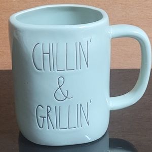 "chilling and grillin" coffee mug